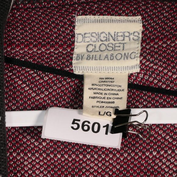 Designers Closet Billabong Cardigan Sweater Women Large Gray Long Tribal Fringe - Picture 5 of 9